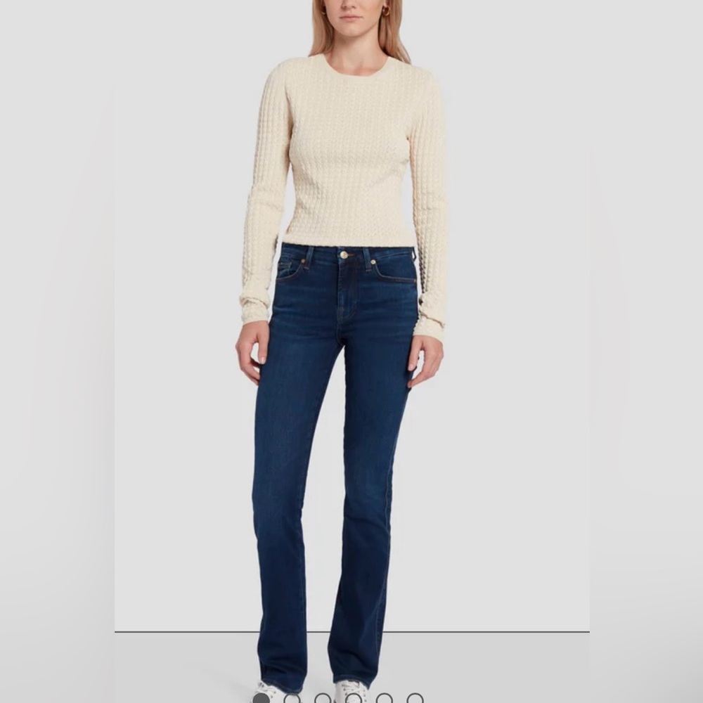 7 For All Mankind Slim Illusion Kimmie Straight Jeans - size 26